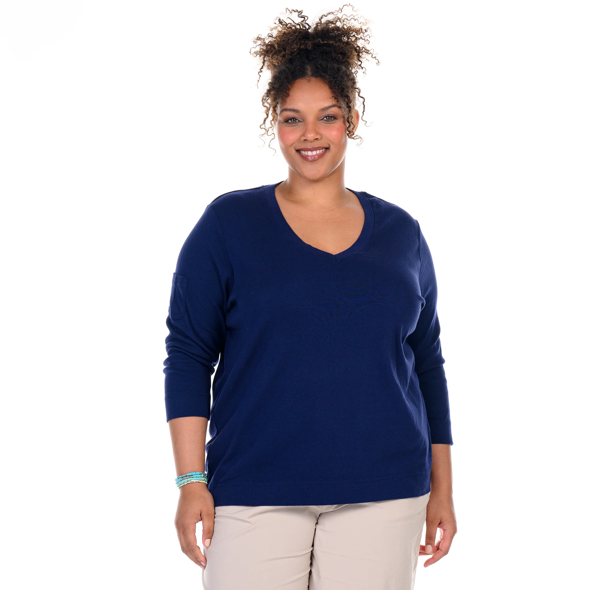 3/4 Sleeve Logo Fem T | Plus Size - Image 10