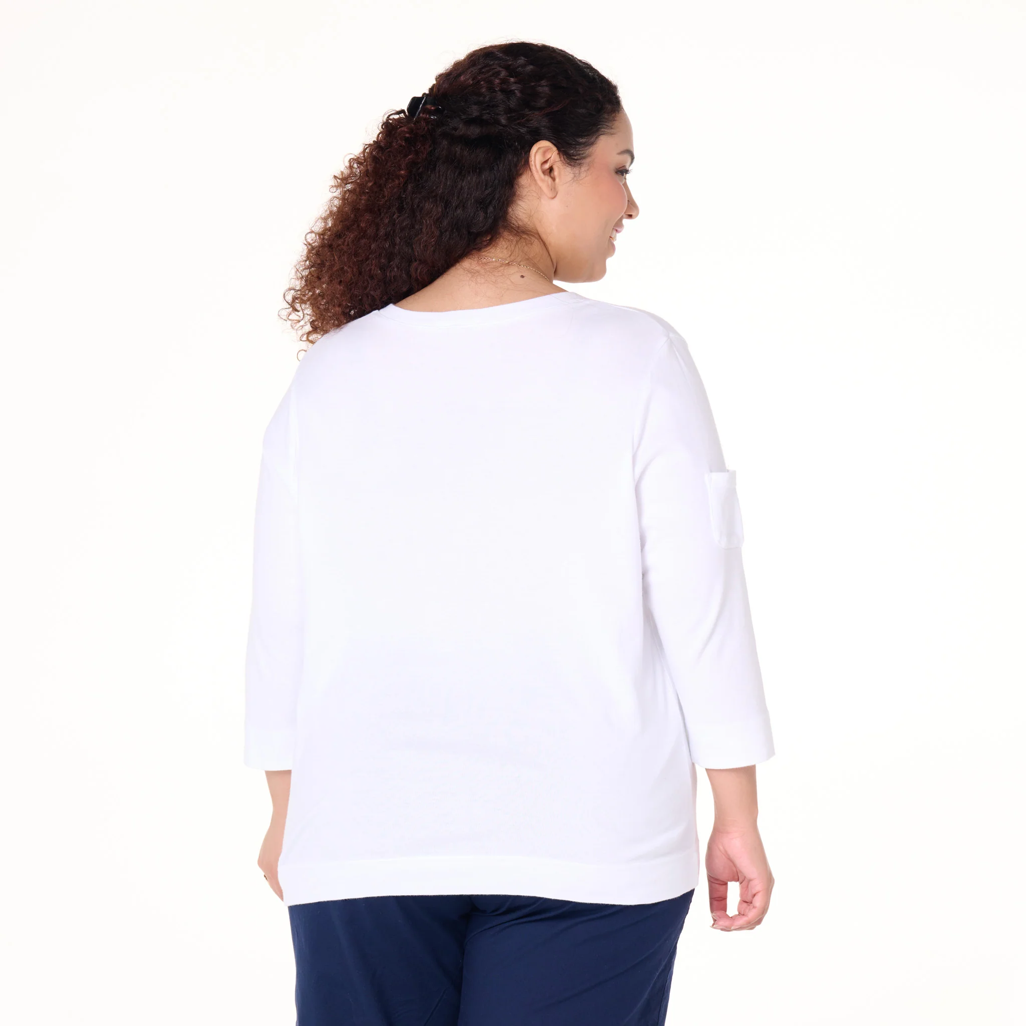 3/4 Sleeve Logo Fem T | Plus Size - Image 5