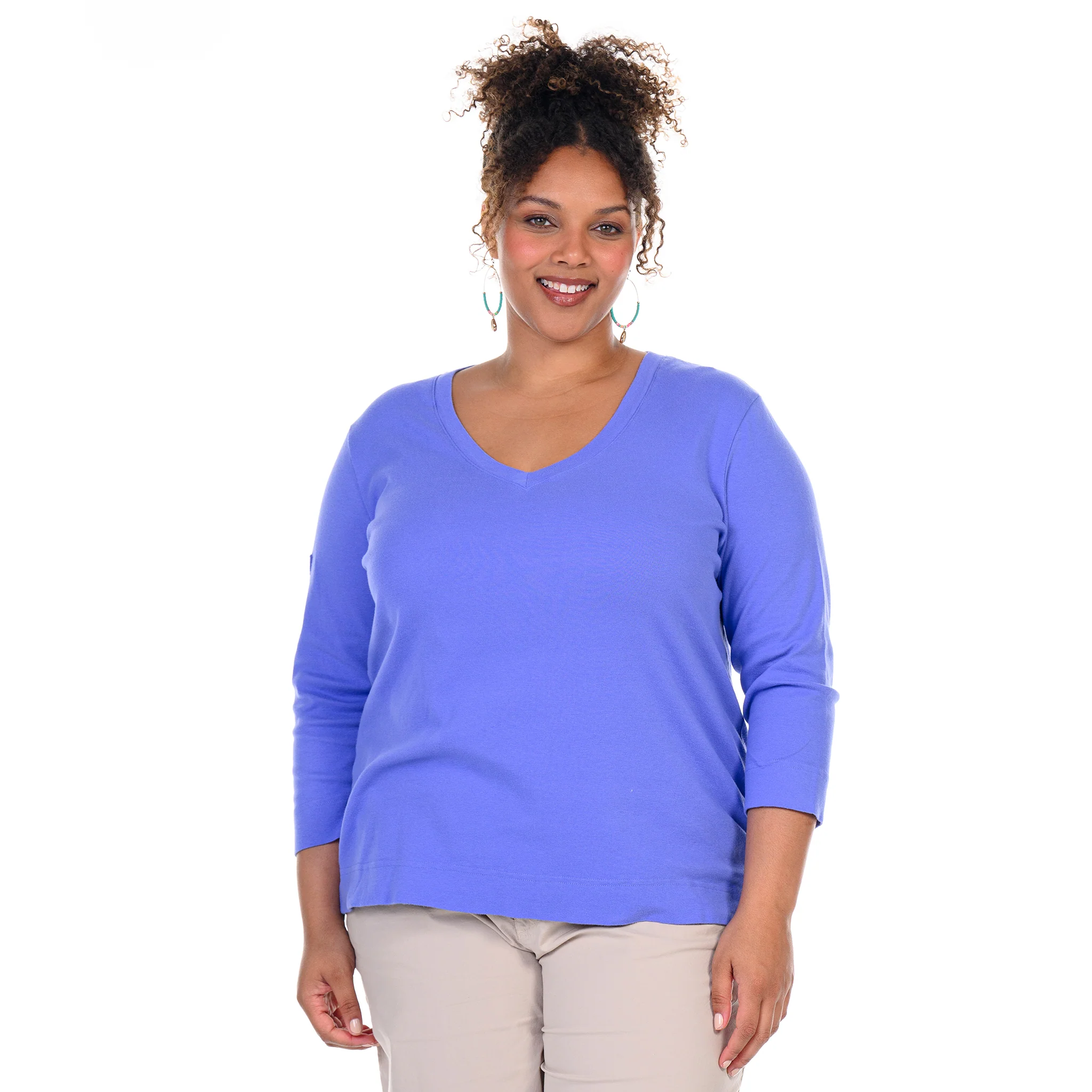 3/4 Sleeve Logo Fem T | Plus Size - Image 6