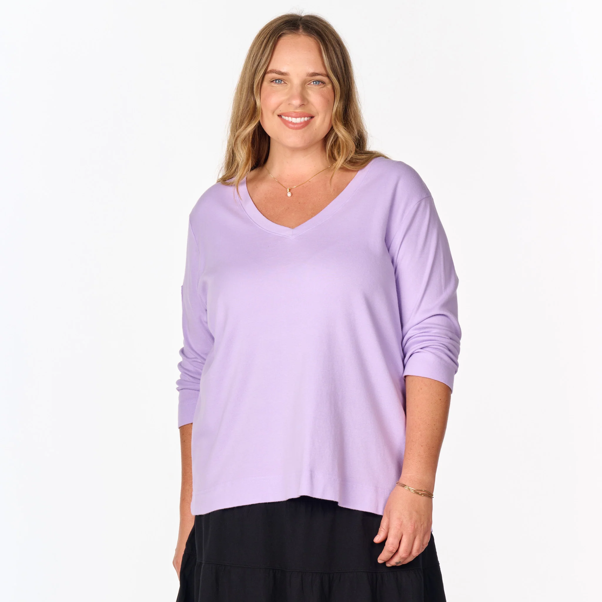 3/4 Sleeve Logo Fem T | Plus Size - Image 8