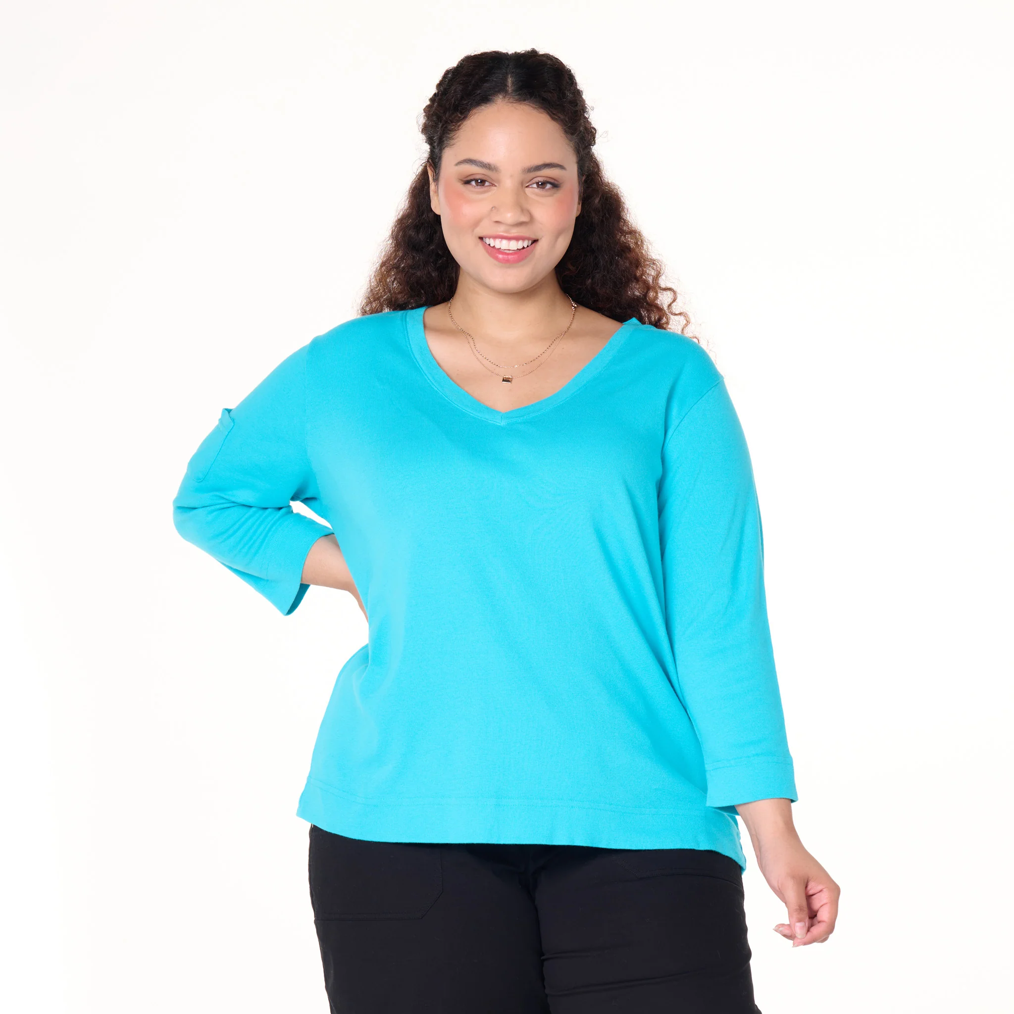3/4 Sleeve Logo Fem T | Plus Size - Image 9