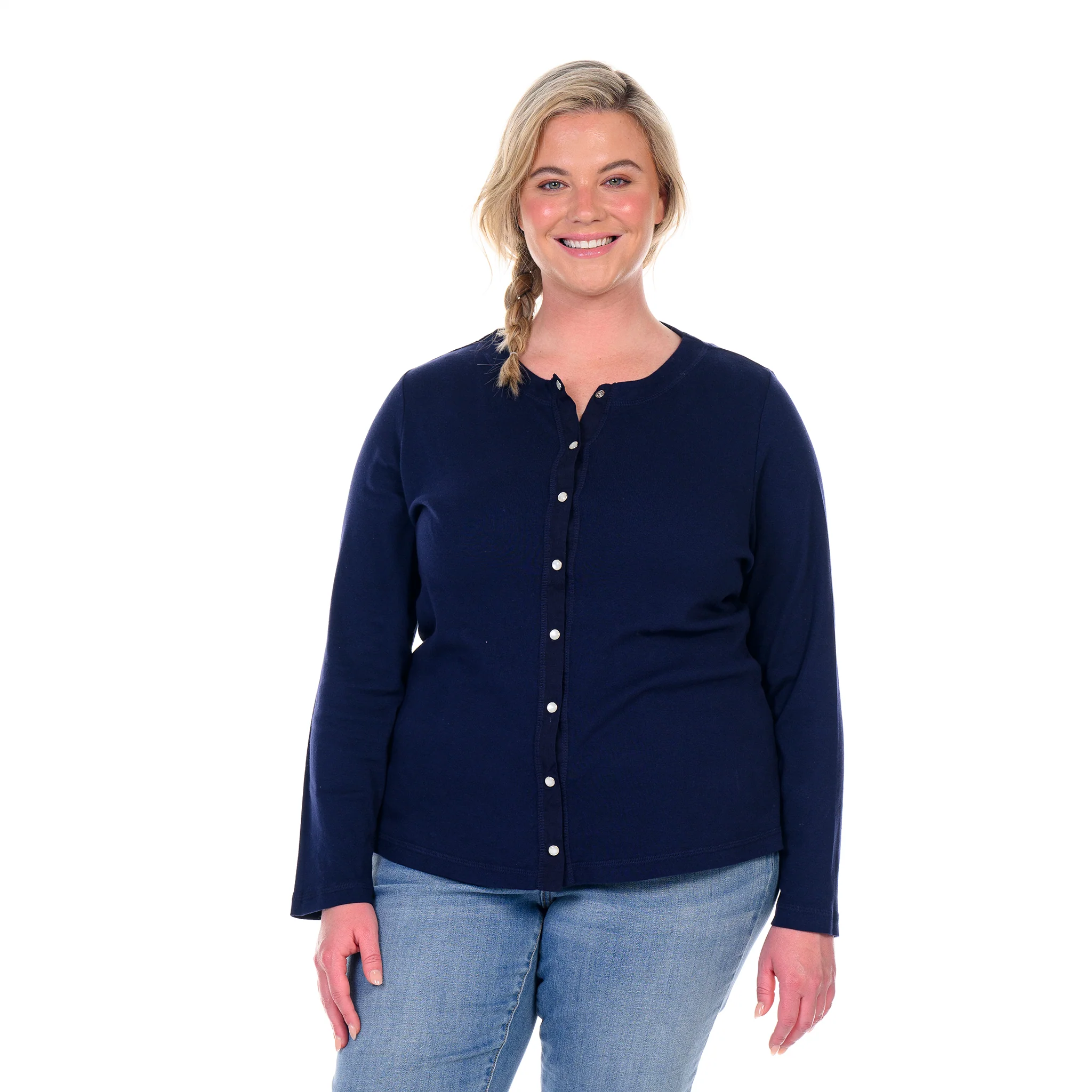 Baby Rib Cardigan | Plus Size - Image 7