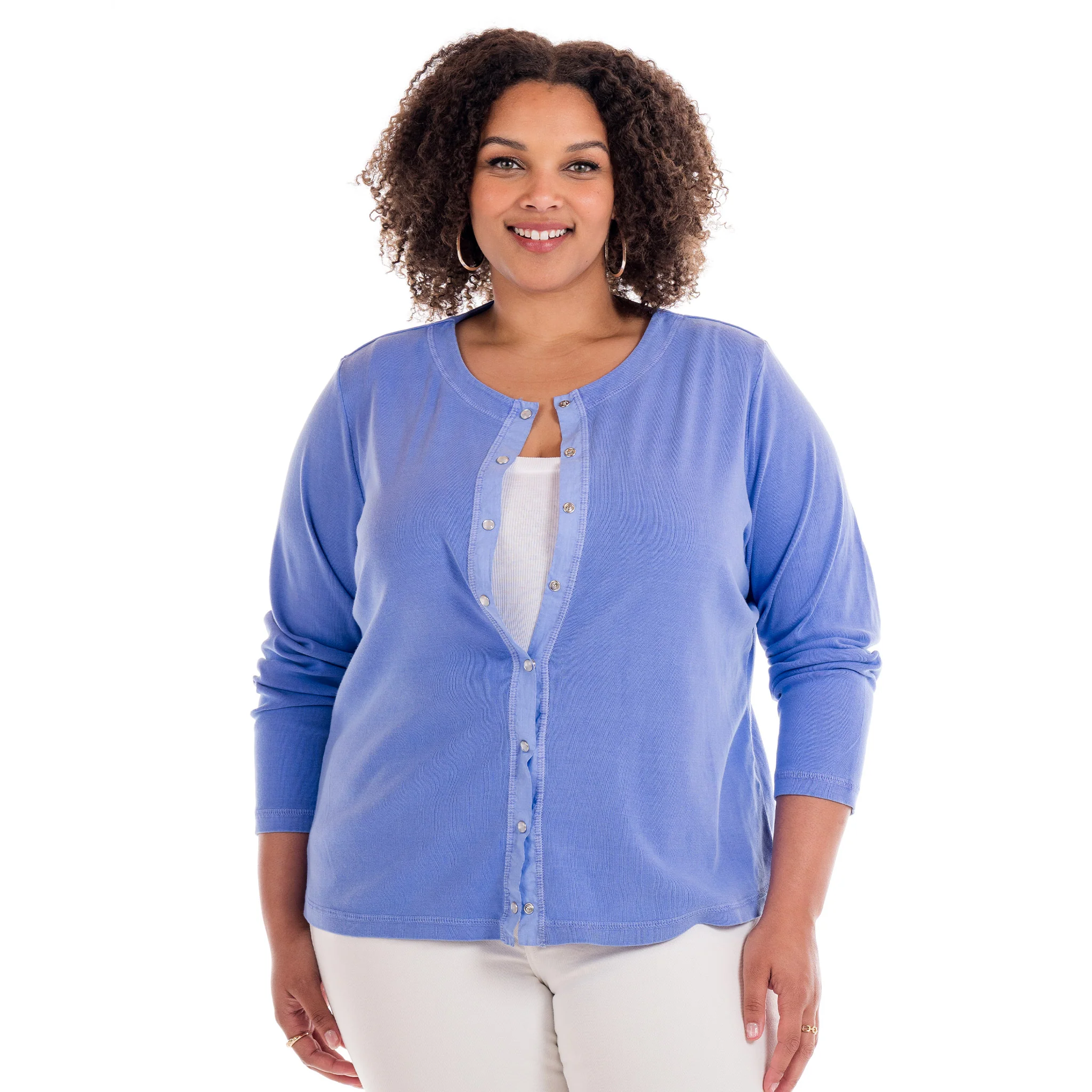 Baby Rib Cardigan | Plus Size - Image 8