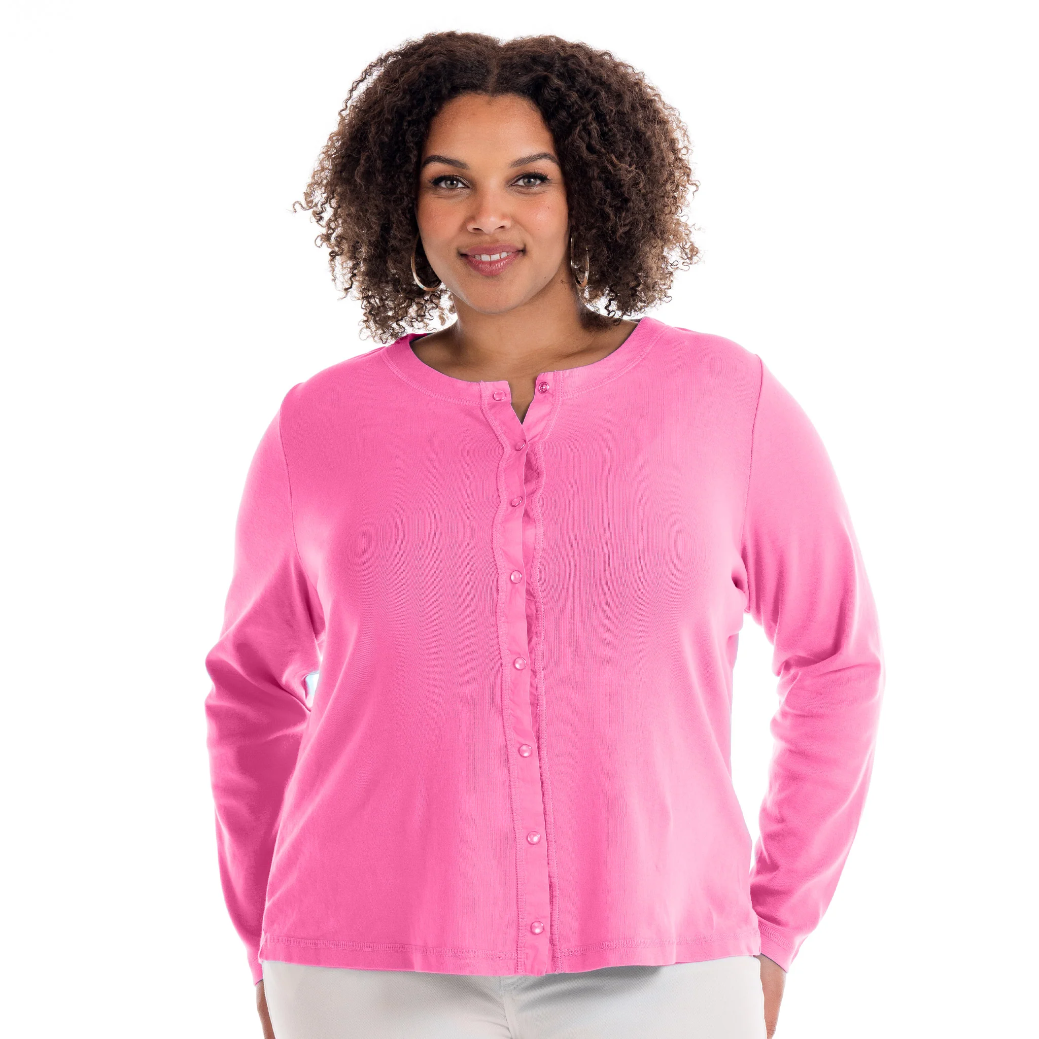 Baby Rib Cardigan | Plus Size - Image 9