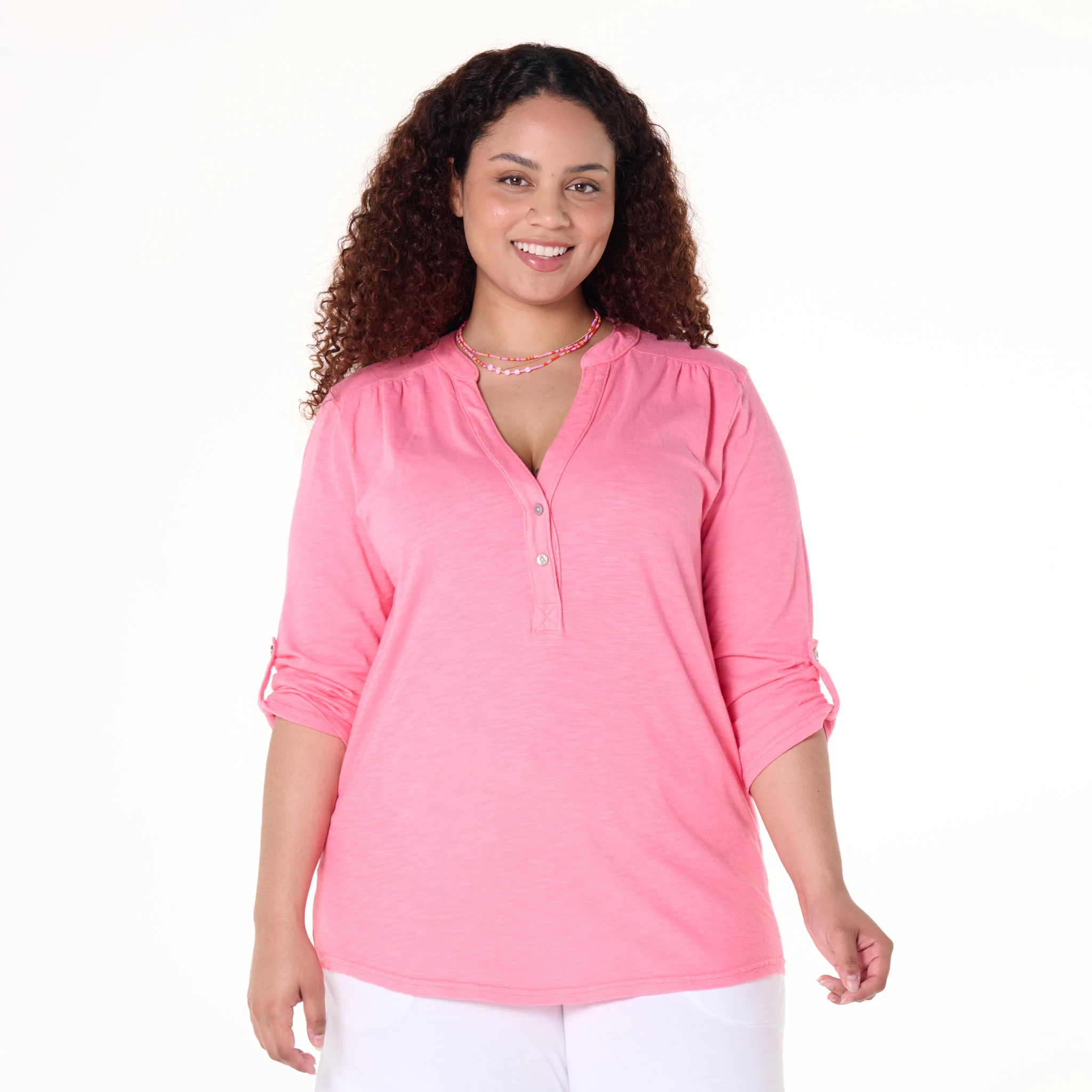 Buttonside Henley | Plus Size - Image 10