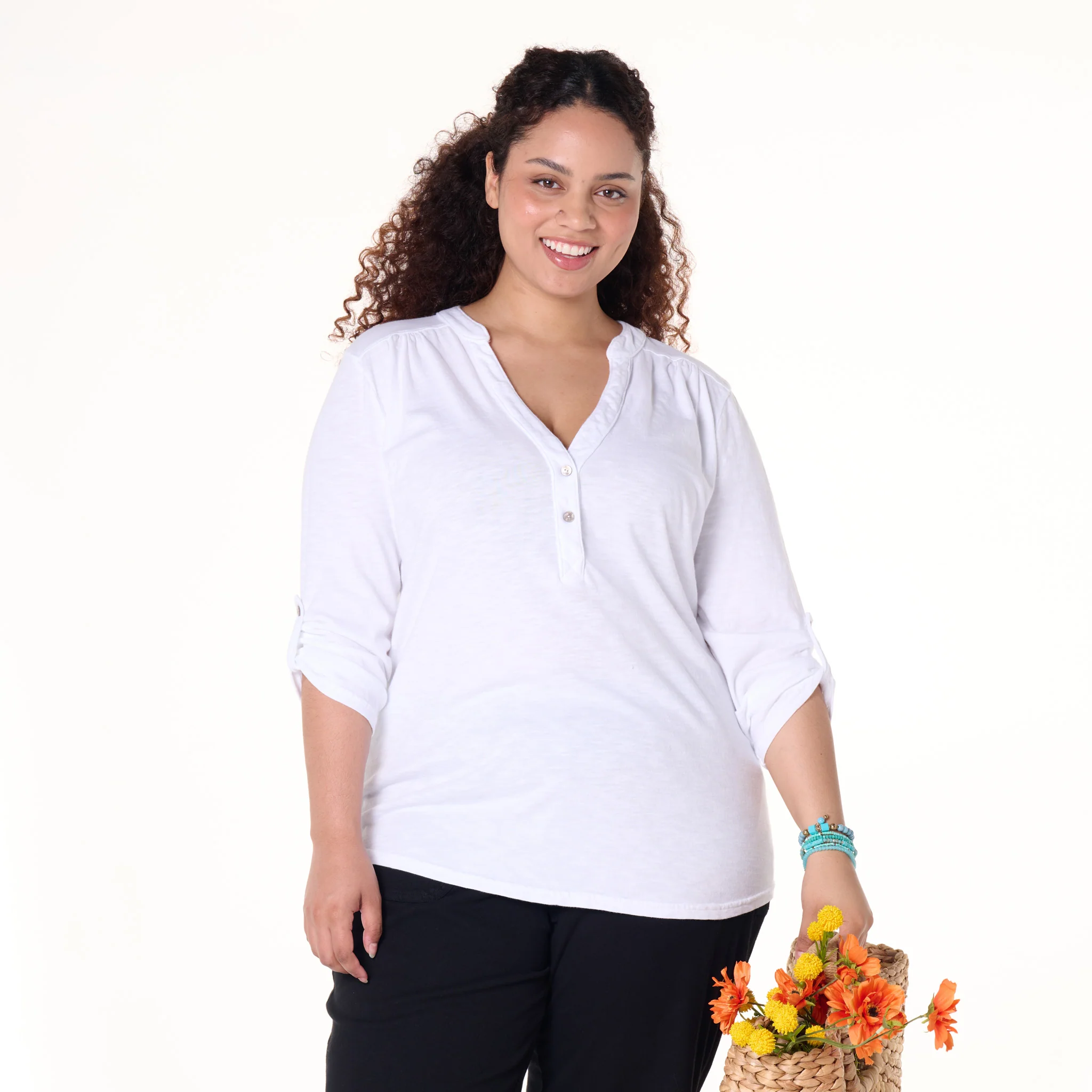 Buttonside Henley | Plus Size - Image 11
