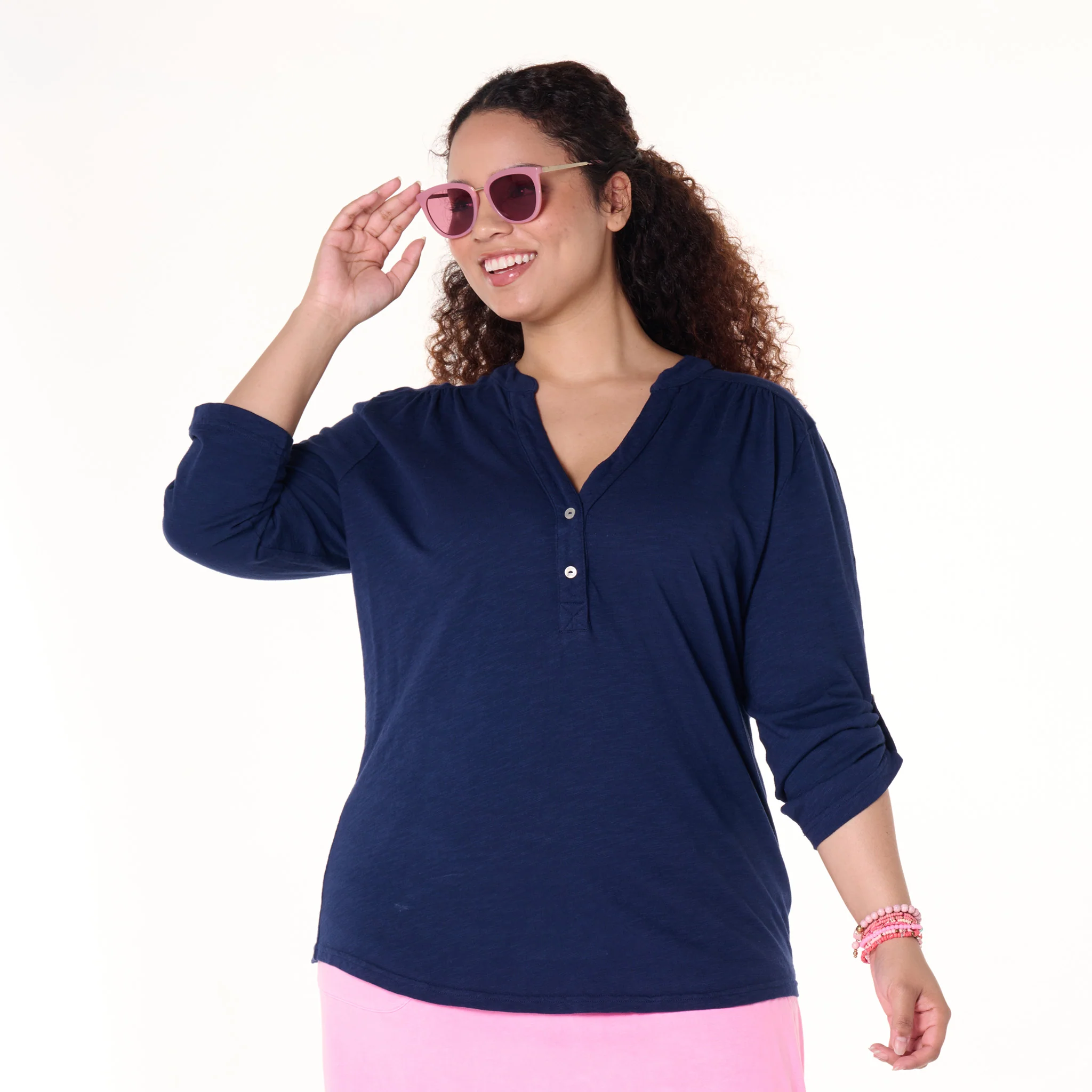 Buttonside Henley | Plus Size - Image 9