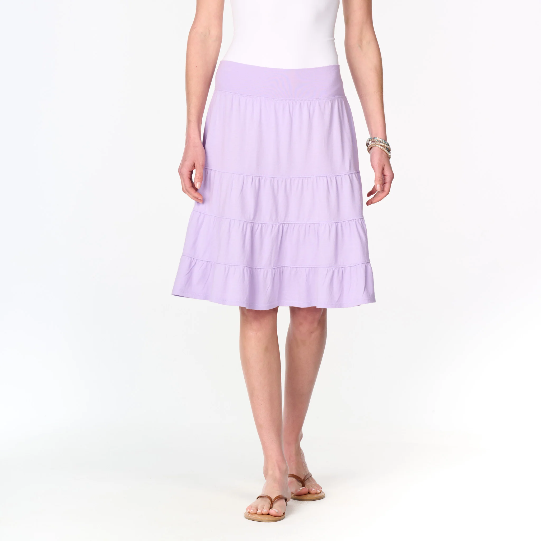 Jersey Tiered Skirt - Image 10