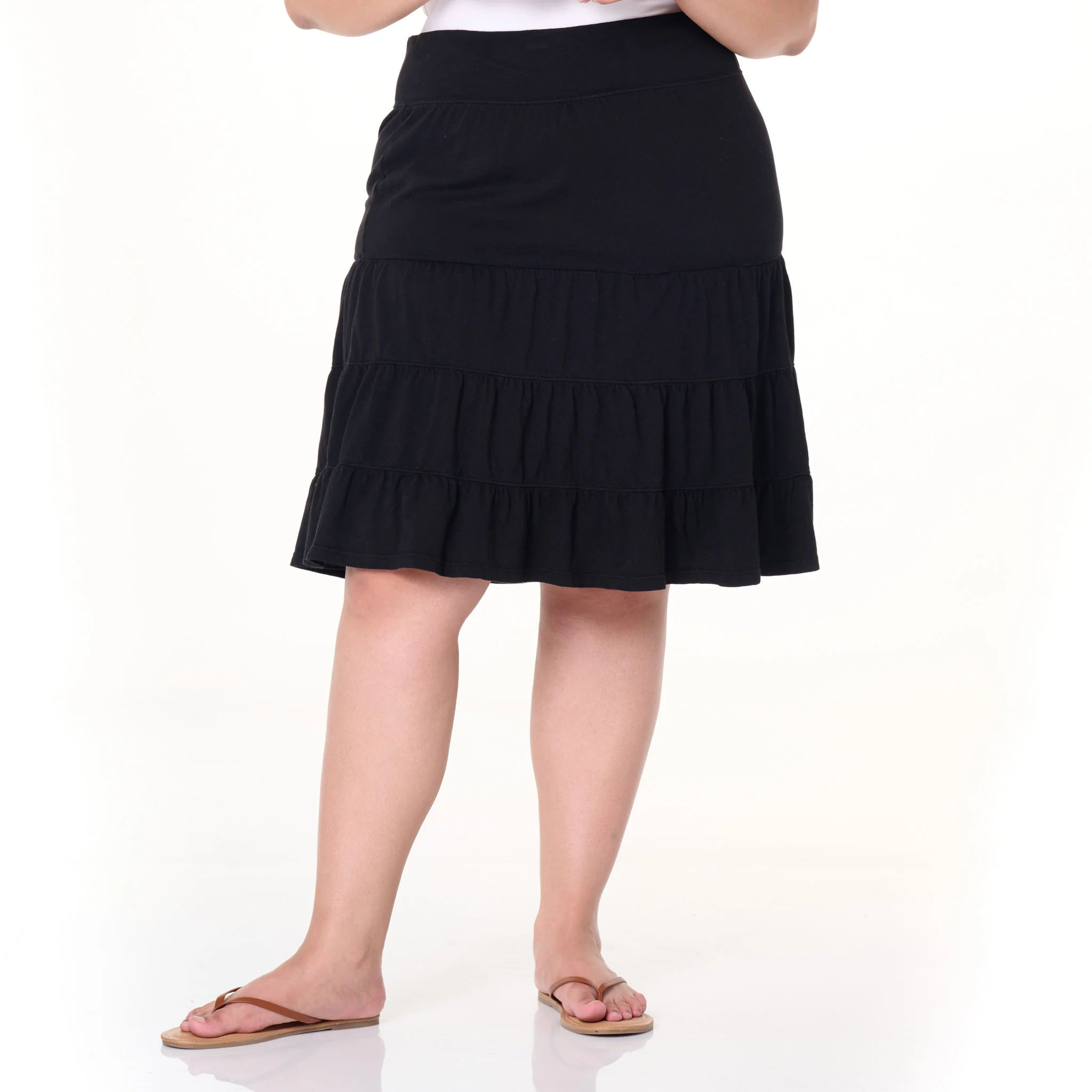Jersey Tiered Skirt | Plus Size - Image 10