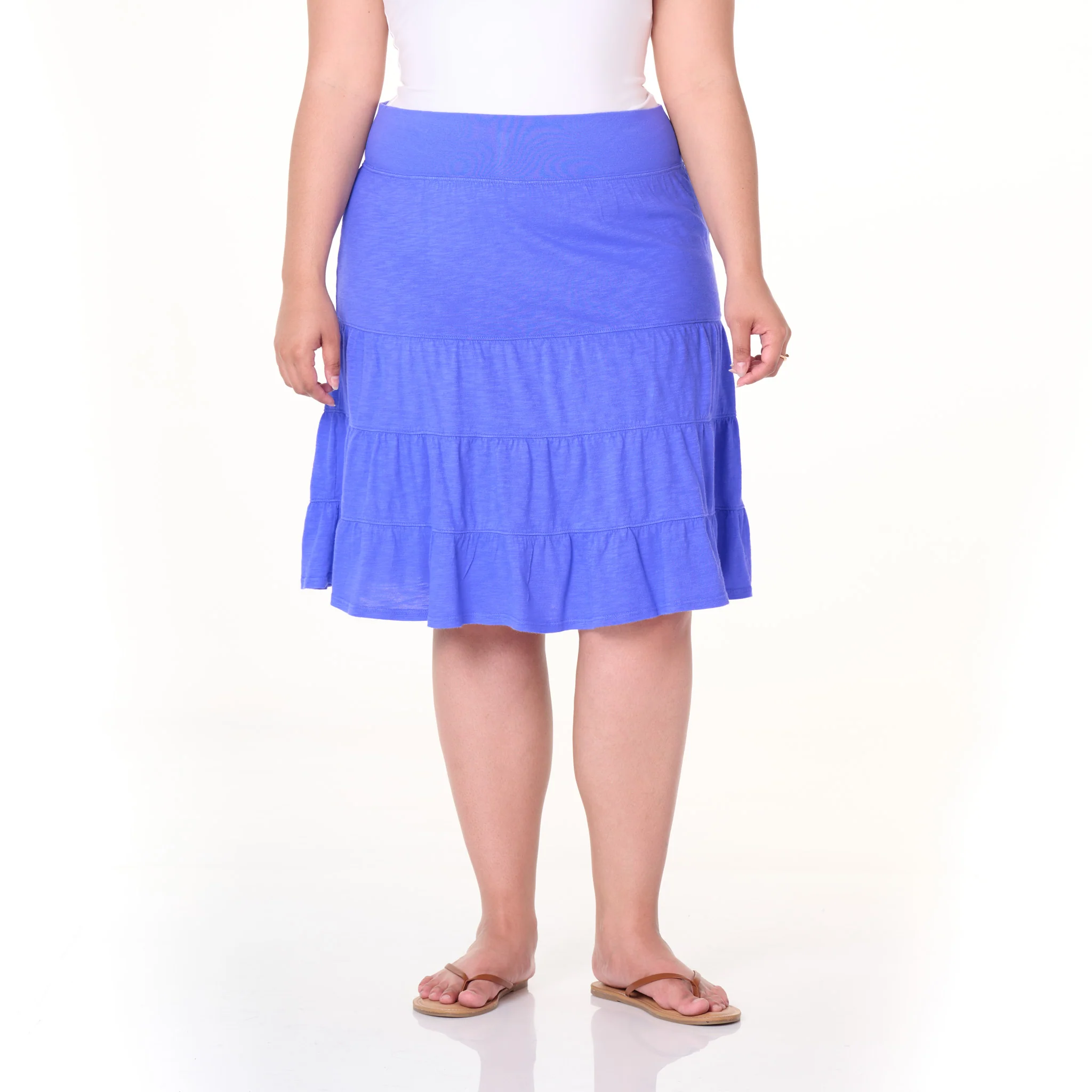 Jersey Tiered Skirt | Plus Size - Image 4