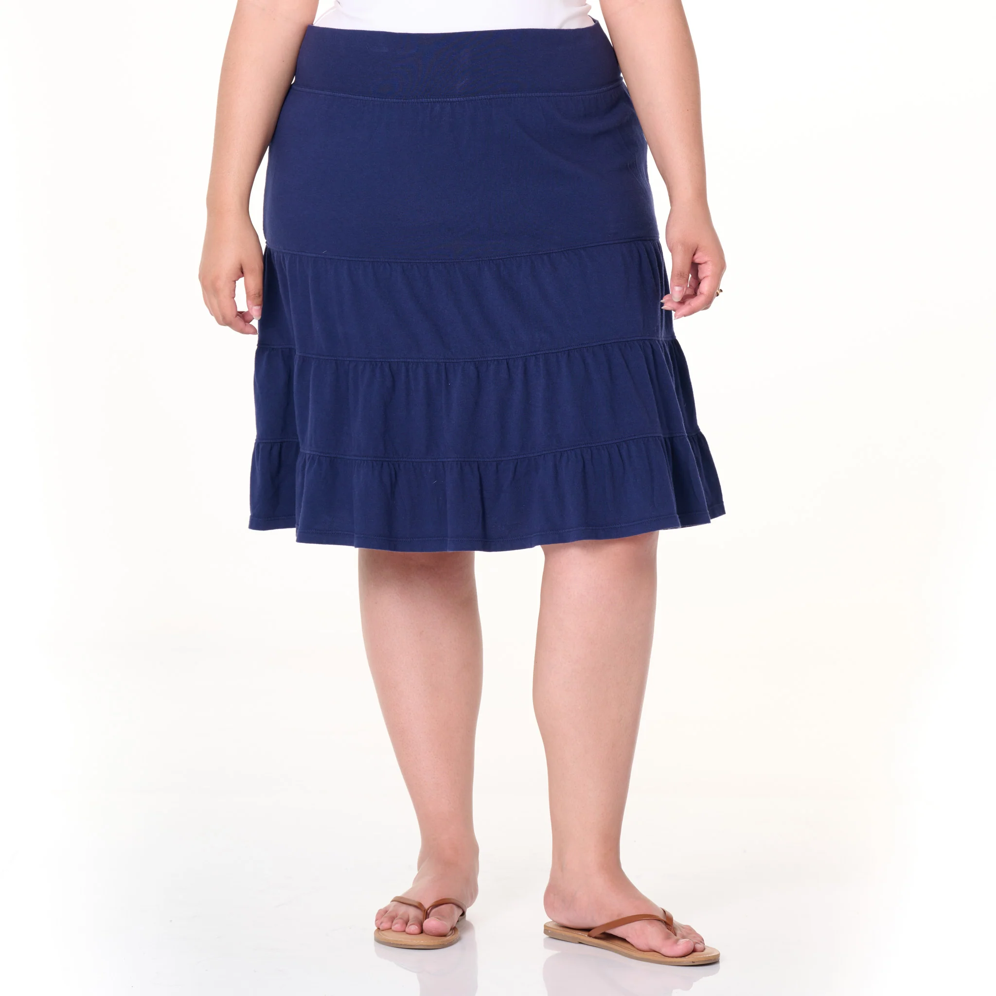 Jersey Tiered Skirt | Plus Size - Image 7