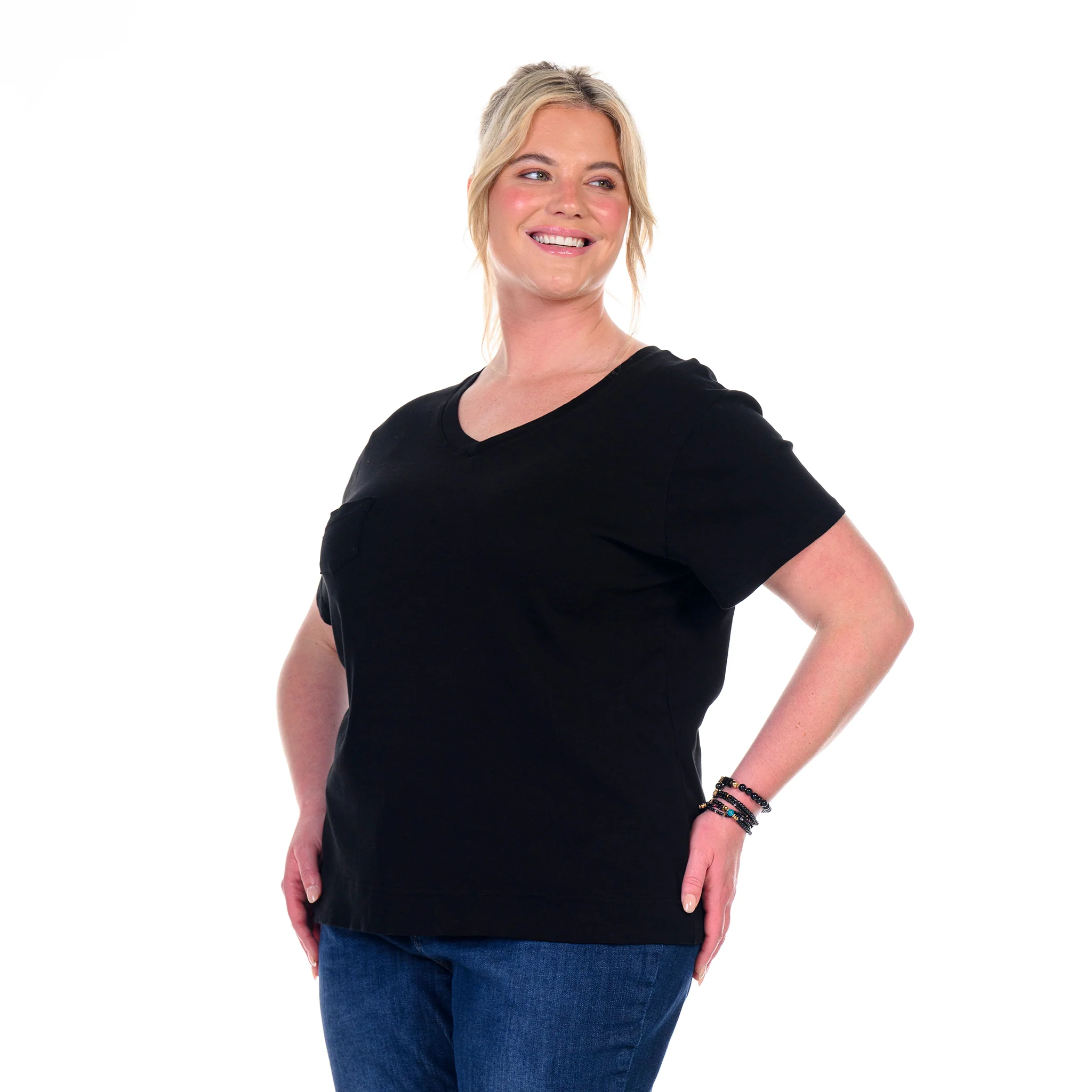 Ribbed Logo Fem T | Plus size - Image 3
