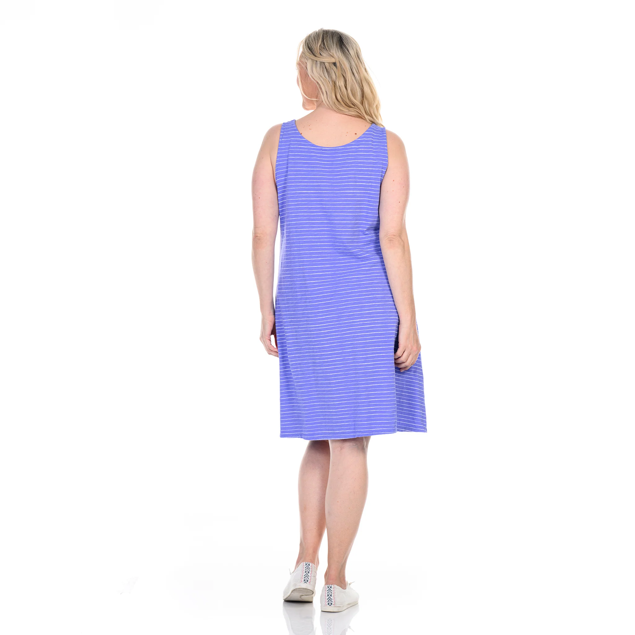 Ocean Stripe Drape Dress | Plus Size - Image 4