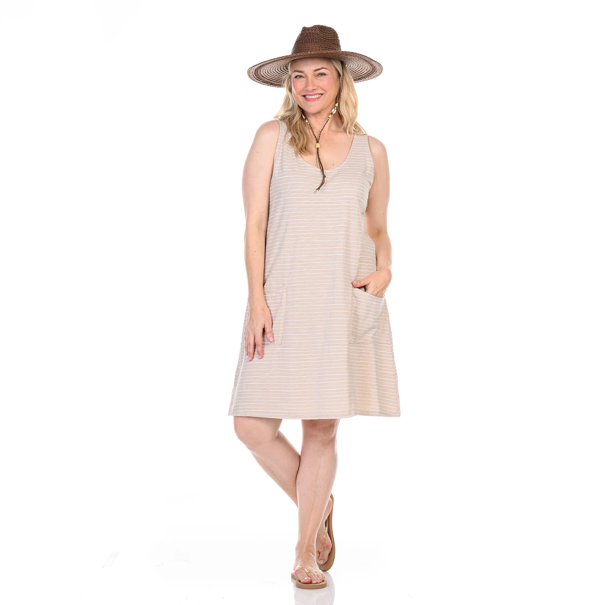 Ocean Stripe Drape Dress | Plus Size - Image 8