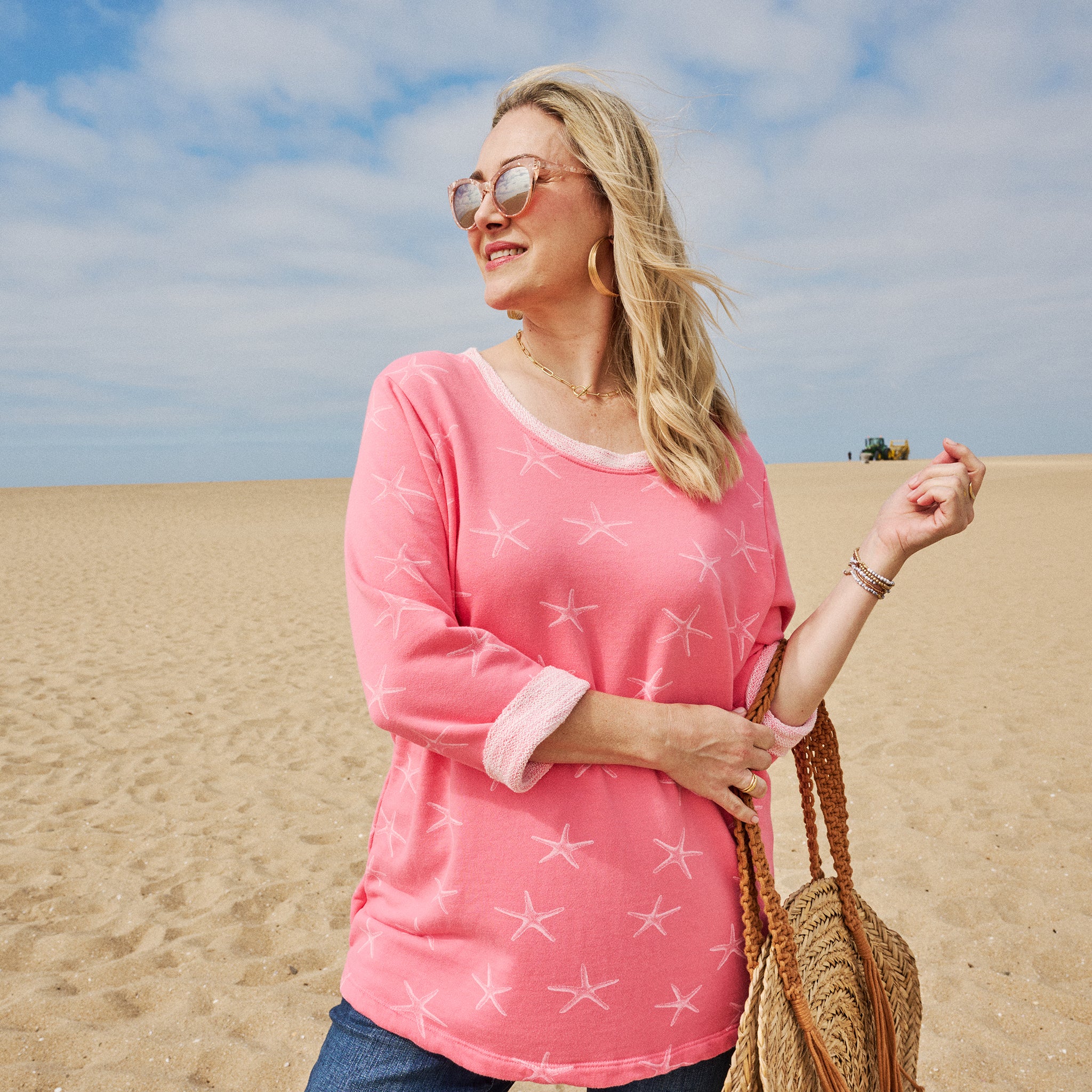 Sea Star Sunset Sweatshirt | Plus Size - Image 3