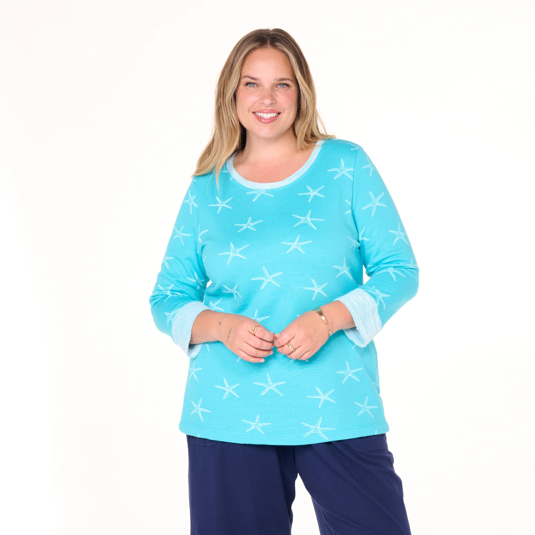 Sea Star Sunset Sweatshirt | Plus Size - Image 8