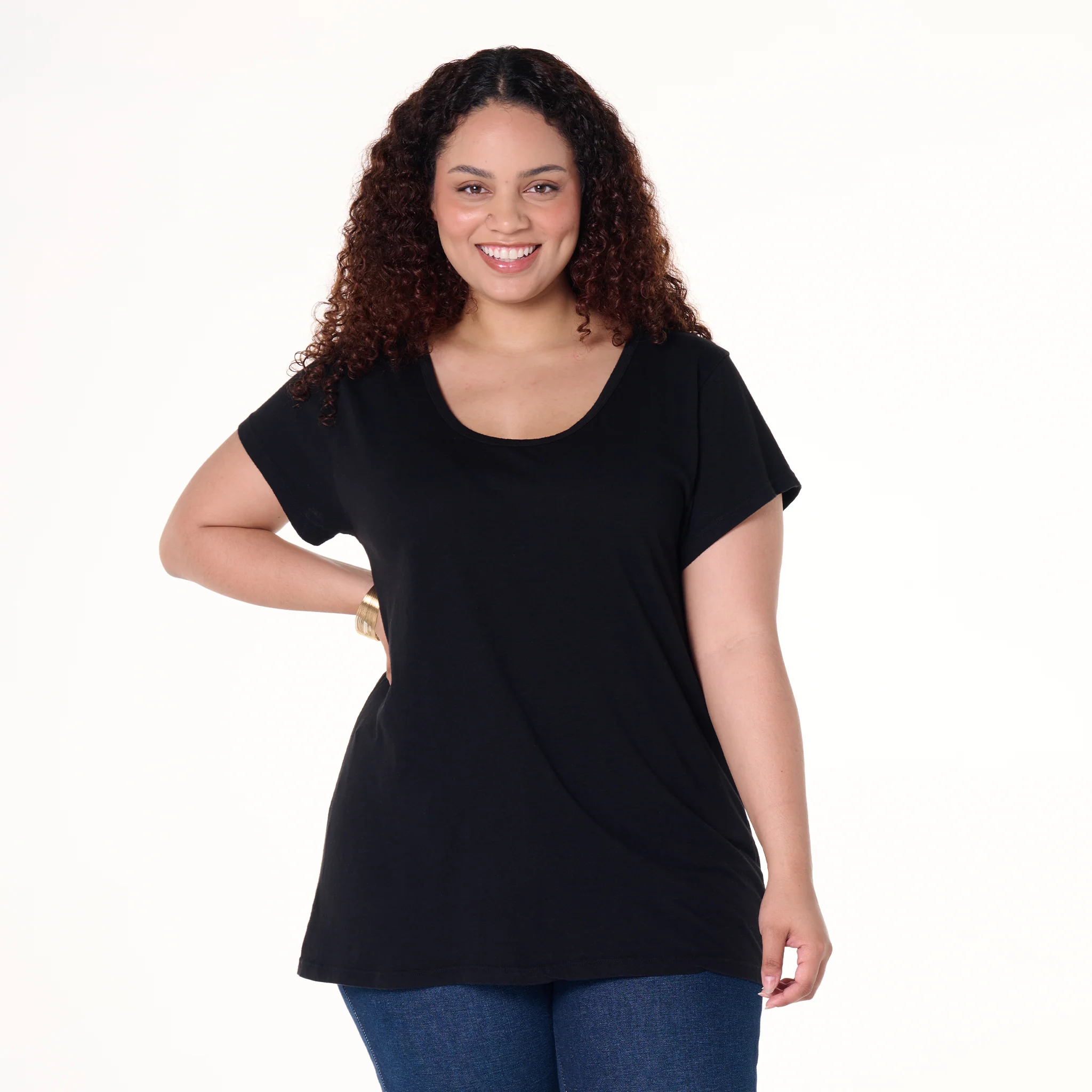 Vintage Scoop Neck T | Plus Size - Image 3